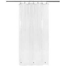 Kapea, 91 cm x 213 cm PEVA-suihkuverhon vuoraus, jossa 3 magneettia, vedenpitävä, PVC-vapaa, metalliset läpiviennit – kirkas