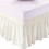 Rundum-Bettrock Elfenbein 40 cm Fallhöhe Einzel-/Doppelbett 1