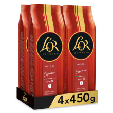 L'OR Espresso Caf? Grano Passione Espresso | Intensidad 10 | 4x450 gr