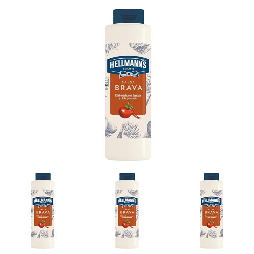 Hellmann's - Salsa Brava, 850 ml (Paquete de 4)