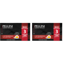 Pellini N.42 Tradicional, Caf? Molido para Moka de Sabor Vigoroso e Intenso, Mezcla de Ar?bica y Robusta con Tueste Decidido, 3 Paquetes de 250g (Paqu