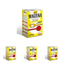 Maizena Harina Fina de Ma?z Espesante Caja 2,5 kilogramos - Producto Sin Gluten (Paquete de 4)