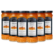 St Dalfour MELOCOTONES DE ORO | Fruta triturada | Mermelada natural | Caja 6 frascos x 284gr | 100% fruta sin az?cares a?adidos