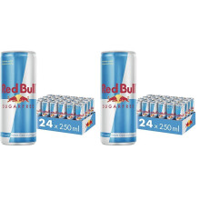 Red Bull Bebida energ?tica sin az?car, 250 ml, 24 Unidades (Paquete de 2)