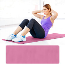 Grote yogamat van 4 mm (68 x 23 inch), antislip fitnessmat voor yoga, pilates en stretching – geschikt voor thuis- en sportschoolgebruik.