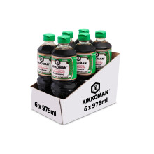 Kikkoman Salsa de SOJA con Menos Sal, Pack 6 x 975 ml
