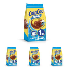 ColaCao, Turbo Cacao Instant?neo y sin Grumitos - 1kg (Paquete de 4)