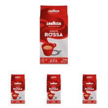 Lavazza Qualit? Rossa, Caf? Molido, 250g, tambi?n para Cafeteras Italianas o de Pist?n (Paquete de 4)
