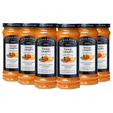 St Dalfour JENGIBRE Y NARANJA | Fruta triturada | Mermelada natural | Caja 6 frascos x 284gr | 100% fruta sin az?cares a?adidos