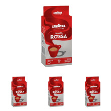 Lavazza, Qualit? Rossa, Caf? Molido Natural, Ideal para Cafetera Italiana, de Filtro y Francesa, con Notas Arom?ticas de Chocolate, Ar?bica y Robusta,