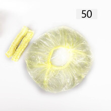 Eldobható, vastagított, sárga zuhanysapkák, 50 db