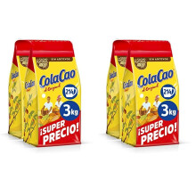 ColaCao, Original, Cacao Soluble Natural sin Aditivos - Formato Ahorro - 2x1,5kg (Paquete de 2)