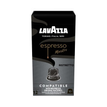 Lavazza, Espresso Maestro Ristretto, 10 C?psulas de Caf? Compatibles con las M?quinas Nespresso* Original, Notas Arom?ticas de Chocolate y Caramelo, A