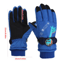 Children's Winter Ski Gloves Waterproof Thermal Fleece