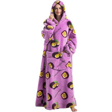 Oversized Blanket Hoodie,Adult Snuggle Fleece Wearable Blanket Fluffy Giant Hooded Sweatshirt