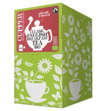 Cupper - Pack de 250 Bolsitas de T? Negro Ecol?gico English Breakfast - Apto para Veganos - Propiedades Estimulantes - Ayuda a Disminuir el Cansancio