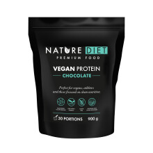 Nature Diet Prote?na Vegana Chocolate | 900 g | Alto en Prote?nas | 21 g de Prote?na por Raci?n | 30 Raciones | Mezcla de Guisante & C??amo | F?rmula