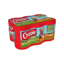 Chappie Adult Wet Dog Food, Chicken and Rice, 6 x 412g