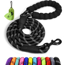 Taglory Rope Dog Lead with Soft Padded Handle, 1.2 m Reflective Lead