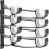6 Brackets Heavy Duty Curtain Rod Bracket Double Rod Support for Interior Design 1