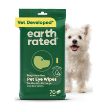 Earth Rated Vet-Developed Pet Eye Wipes, Hypoallergenic Cleaner for