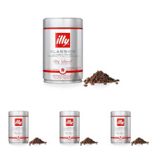 illy Espresso Classic Roast Coffee Beans 250g (Paquete de 4)