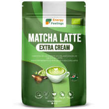 Energy Feelings Matcha Latte Ecol?gico Extra Cream 500g, Mix T? Matcha Japon?s Premium Inst?neo en Polvo, Sin Gluten, Sin Az?cares A?adidos, Vegano. F