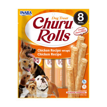 Churu Rolls by INABA Dog Treat - Chicken Flavour (8 x 12g) / Crispy