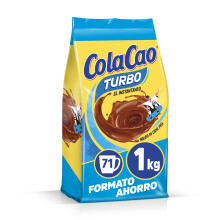 ColaCao, Turbo Cacao Instant?neo y sin Grumitos - Formato Ahorro - 1kg (Paquete de 6)