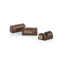 Venchi - Minilingote de Chocolate Negro con Avellanas - Bomb?n con Avellanas del Piamonte IGP Enteras, 1 kg - Sin Gluten - Vegano