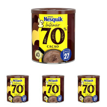 NESTL? NESQUIK Intenso 70% Cacao Soluble 300g Lata (Paquete de 4)