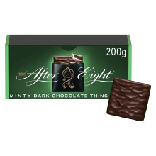 After EightFinas L?minas De Chocolate Negro Con Menta En El Interior Pack 12X200G