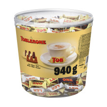 Toblerone Surtido de Mini Chocolate Suizo Mix de Sabores: Chocolate con Leche, Chocolate Blanco y Chocolate Negro con Nougat de Miel y Almendras, Pack