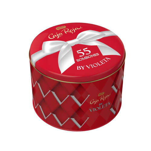 CAJA ROJA Bombones de chocolate con leche Lata 493g