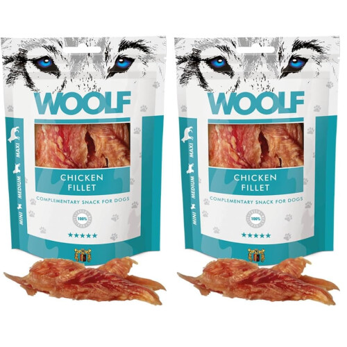 WOOLF Chicken Fillet Dog Treats - Complementary Snacks for Dogs.