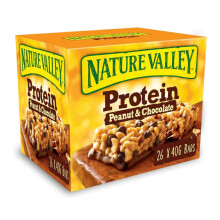 Nature Valley Protein Peanut Chocolate Gluten Free Cereal Bars 26 x 40g