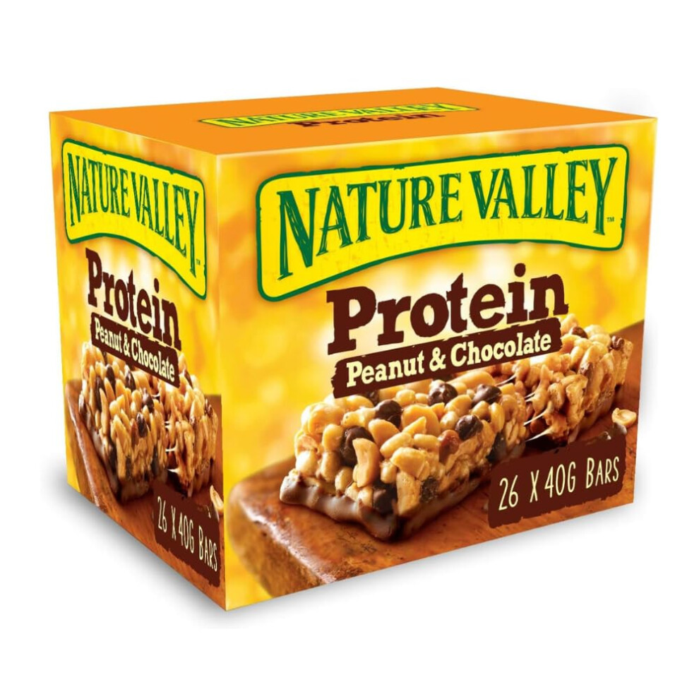 Nature Valley Protein Peanut & Chocolate Gluten Free Cereal Bars 26 X