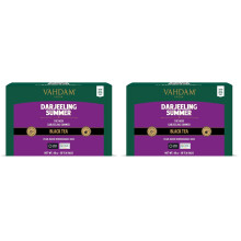 VAHDAM, Darjeeling Summer T? Negro (30 Piramidales Bolsitas De T?) Bolsas De T? Darjeeling Sin Mezclar Puras | Ingredientes 100% Naturales, Envasado F
