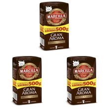 Marcilla Caf? Molido Extra Fuerte 500 g (Paquete de 3)