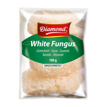 DIAMOND Setas White Fungus (Hongo blanco), setas secas asi?ticas para sopas y platos wok - 5 x 100 g