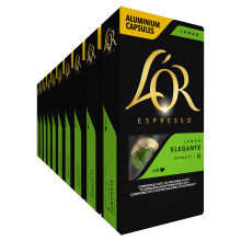 L'Or Espresso Lungo Elegante C?psula de caf? 10 pieza(s) - Bolsitas y c?psulas de caf? (C?psula de caf?, Caf? expreso, 10 tazas, 52 g, Caja, 10 pieza(