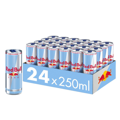 Red Bull Red Bull Bebida Energ?tica, Zero, 24 x 250 ml
