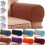 Conjunto de 2 capas elásticas antiderrapantes para apoio de braço, protetoras de móveis, laváveis e compatíveis com poltronas e sofás 1