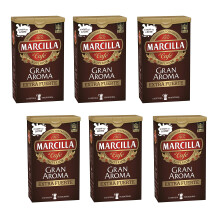 Marcilla Caf? molido Gran Aroma Extra Fuerte - 6 paquetes de 250 gr
