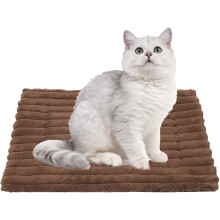 Alfombrilla térmica auto-calentable para mascotas, aumenta con la temperatura corporal de la mascota, cálida y cómoda, base de terciopelo lavable
