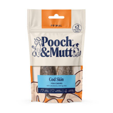 Pooch & Mutt - Cod Hide Chew Treat, Long Lasting Fish Hide Chews for Reward, 90g
