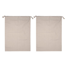 2-pak beige bomuldsvaskeposer