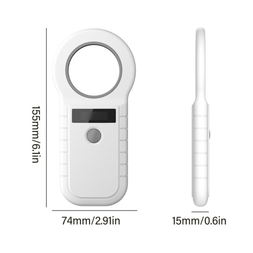 Portable Pet Microchip Scanner 134.2K Dual Frequency 800mAh 1