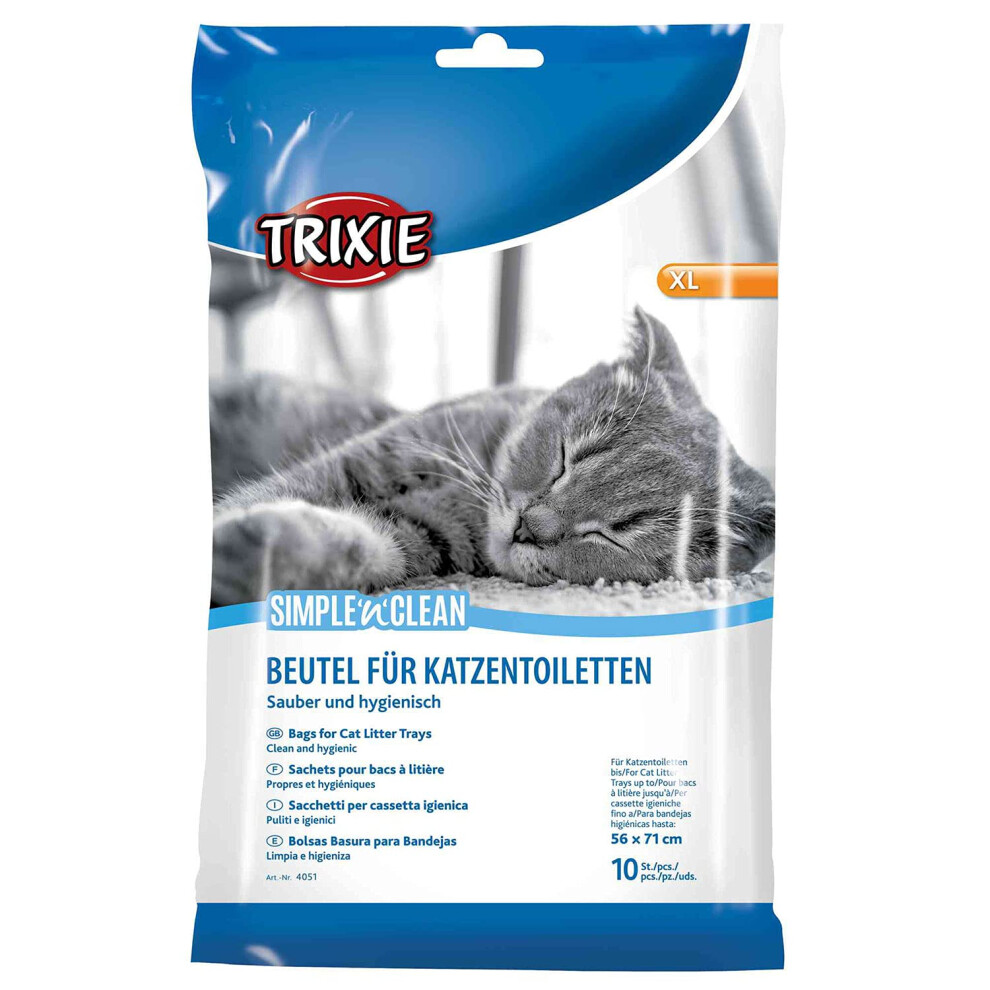 Trixie Simple'n' Clean Bags For Cat Litter Trays, Xl, 10 Pieces