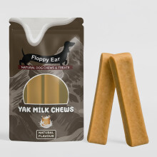 Floppy Ear Himalayan Yak Dog Chews - Yak Chews with Milk for Dogs